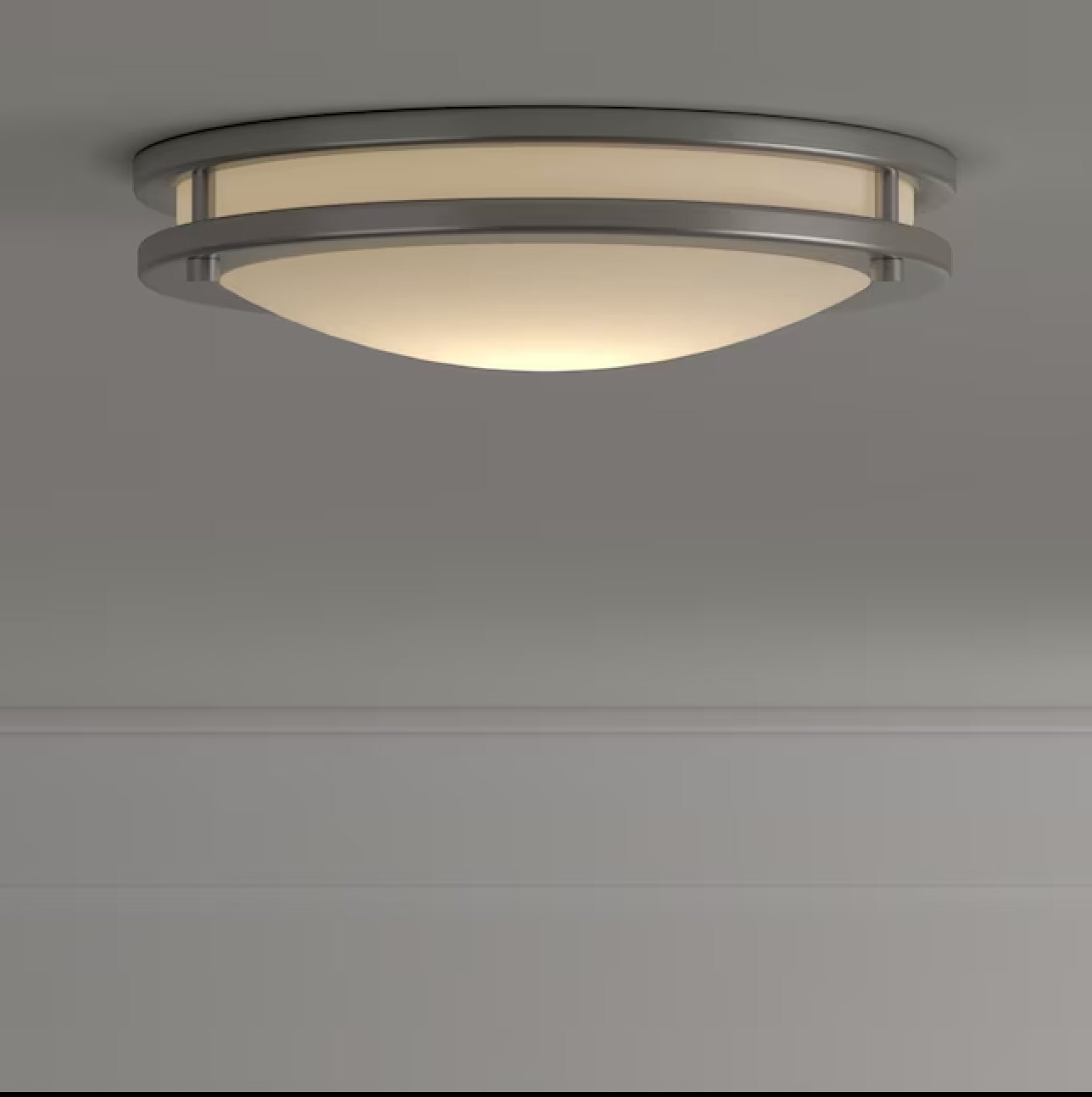 The Saturn Modern Contemporary Two Light Flush Mount Light Fixture