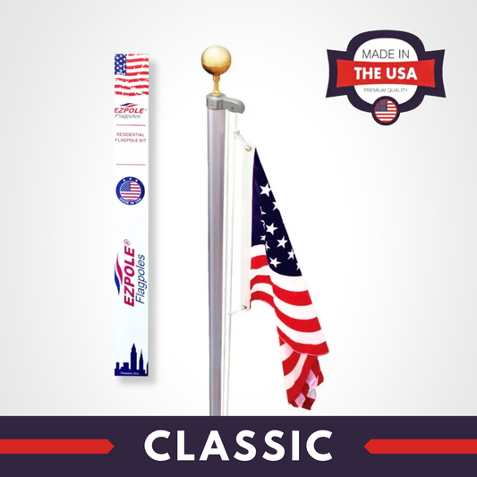 EZPOLE CLASSIC Inground Flag Pole Kit 100% Made in the USA