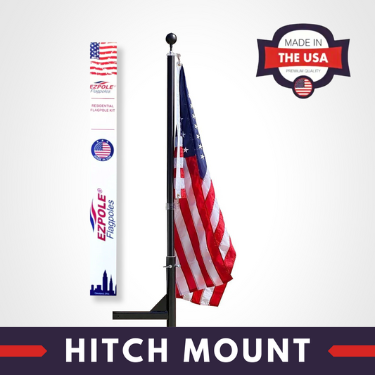 EZPOLE Heavy Duty Hitch Mount Flagpole Kit