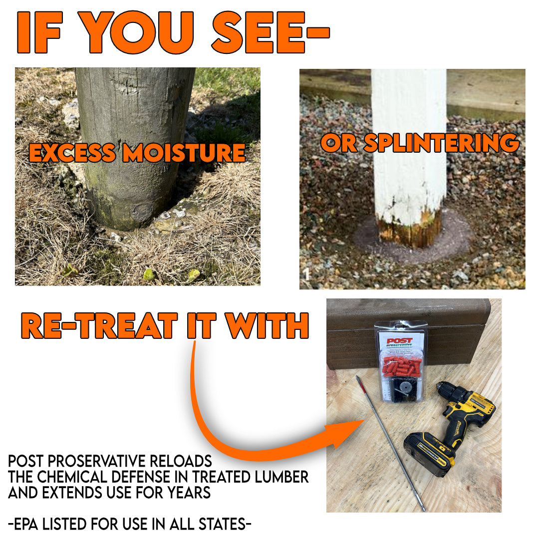 Post Proservative, Fence Repair Kit to Re-Treat existing posts