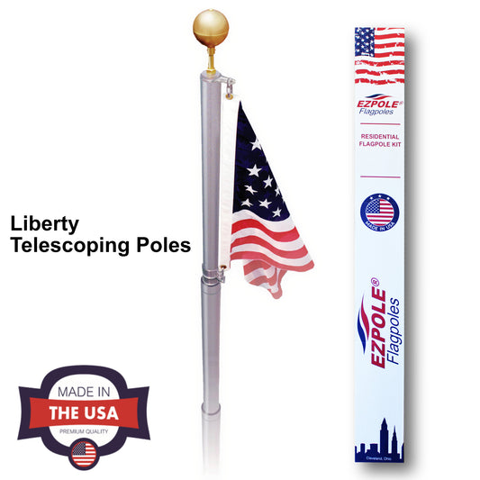 Ezpole 21 Foot Liberty Telescoping Inground Flag Pole Kit